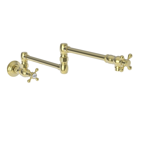 Newport Brass Pot Filler, Wall Mount in Forever Brass (Pvd) 9481/01